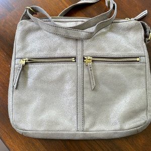 Fossil leather crossbody bag